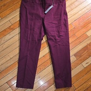 LOFT Burgundy Skinny Pants